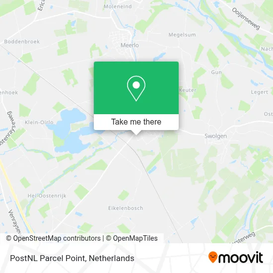 Postnl Pakketpunt map