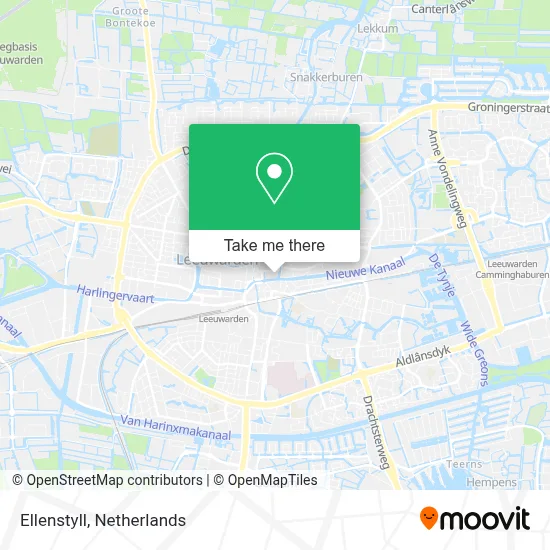 Ellenstyll map
