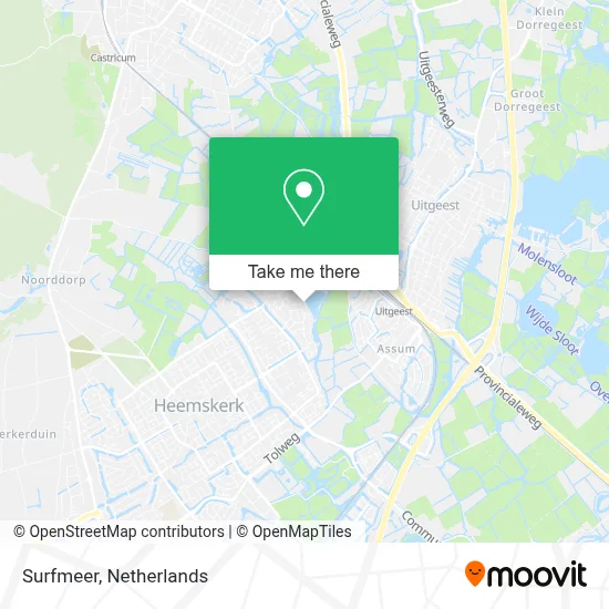 Surfmeer map