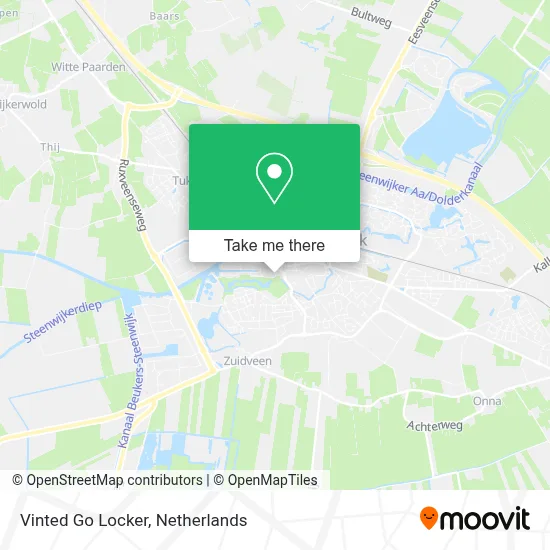 Vinted Go Locker map