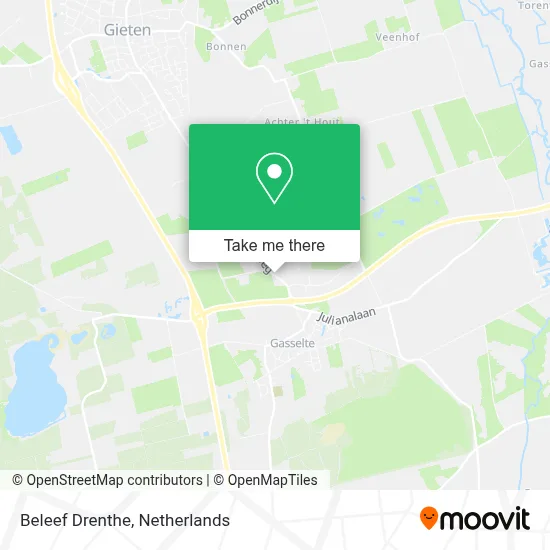 Beleef Drenthe map
