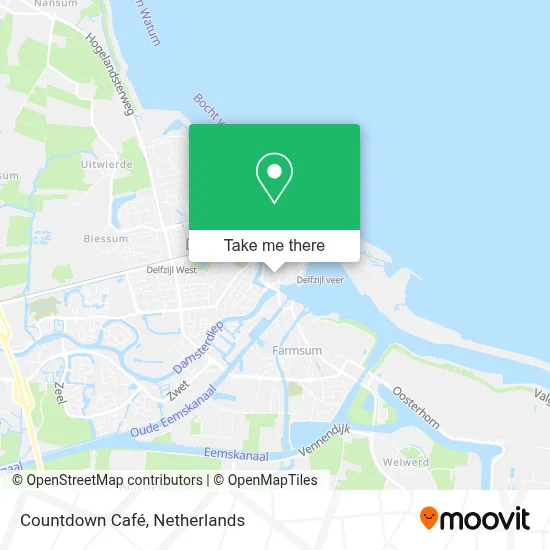 Countdown Café map