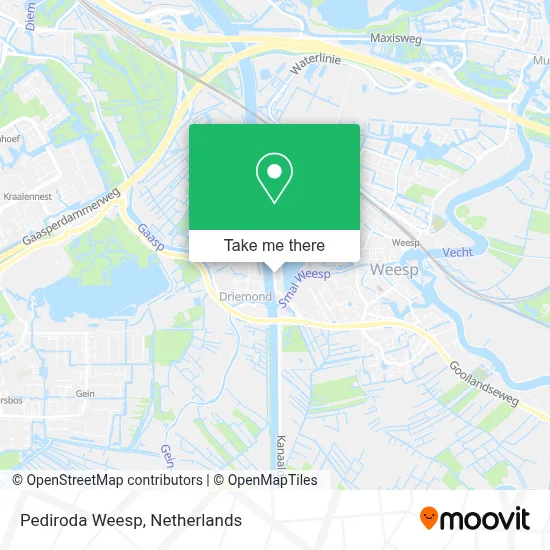 Pediroda Weesp map