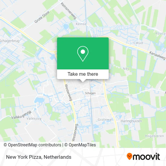 New York Pizza map