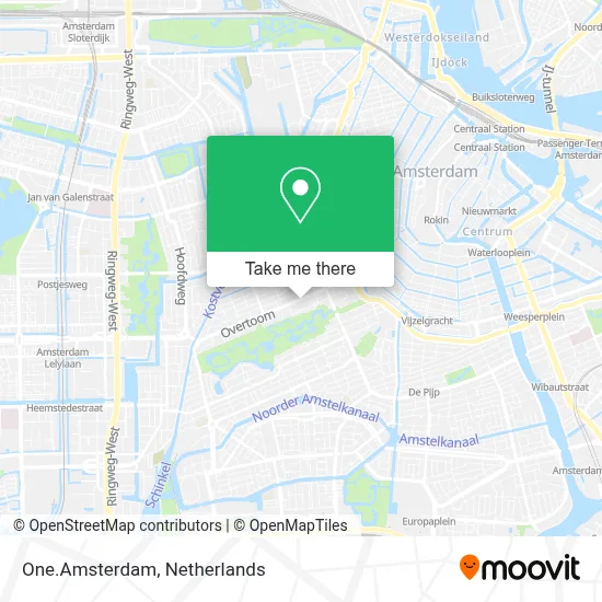 One.Amsterdam map