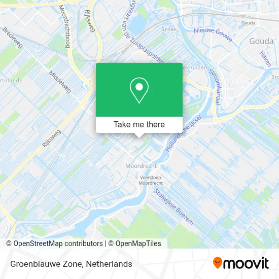 Groenblauwe Zone map