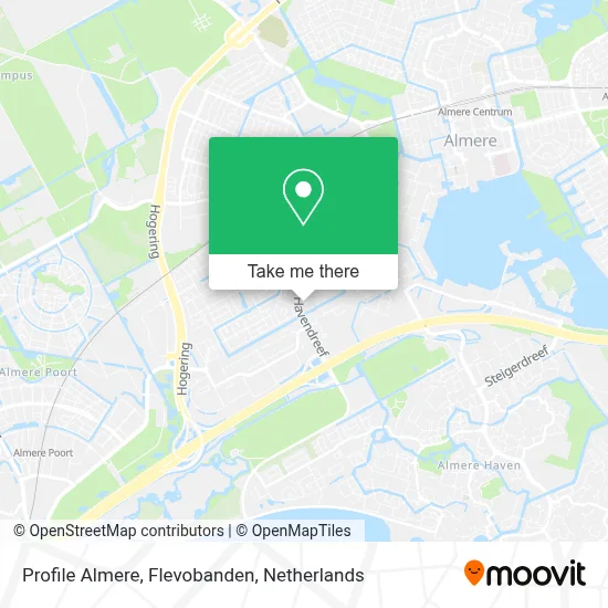 Profile Almere, Flevobanden map