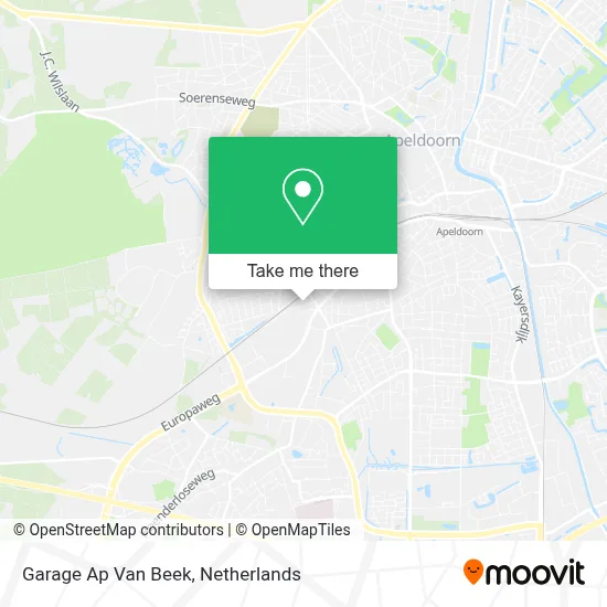 Garage Ap Van Beek map
