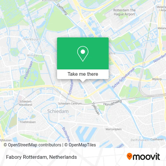 Fabory Rotterdam map