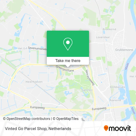 Vinted Go Parcel Shop Karte