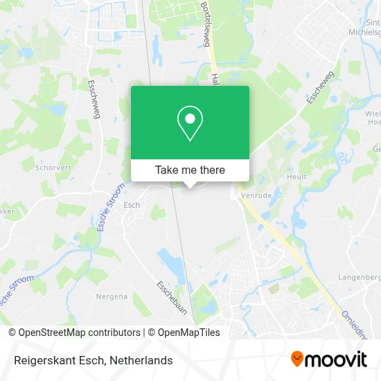 Reigerskant Esch map