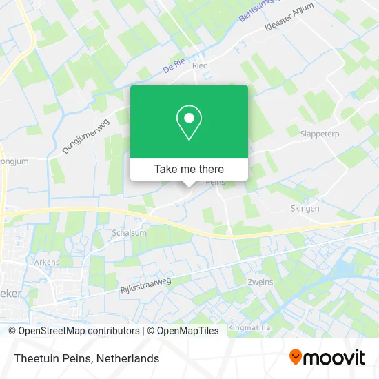 Theetuin Peins map