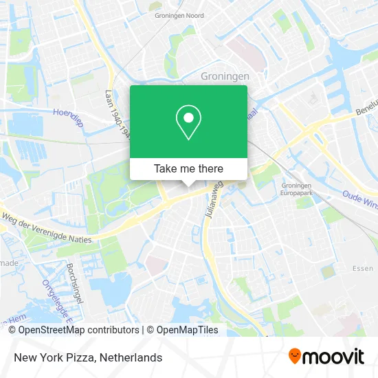 New York Pizza map