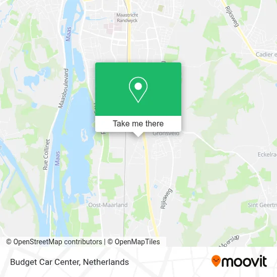 Budget Car Center map
