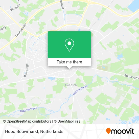 Hubo Bouwmarkt map