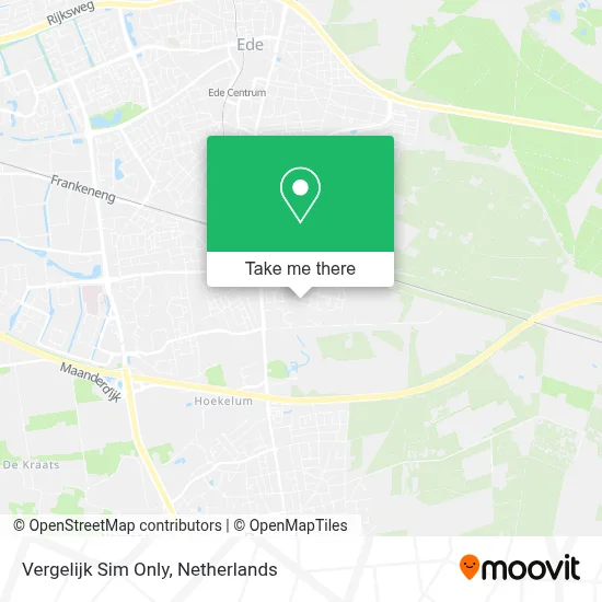 Vergelijk Sim Only map