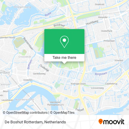 De Boshut Rotterdam Karte