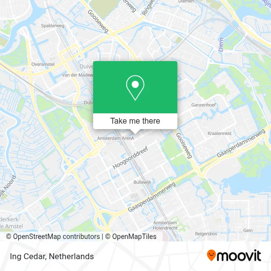 Ing Cedar map