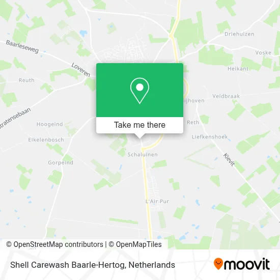 Shell Carewash Baarle-Hertog map