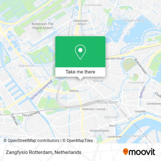 Zangfysio Rotterdam map