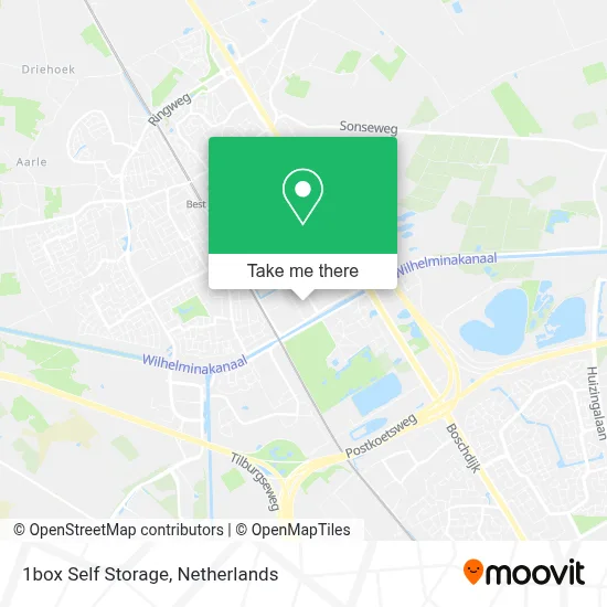 1box Self Storage Karte