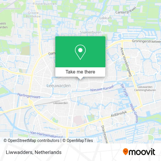 Liwwadders map