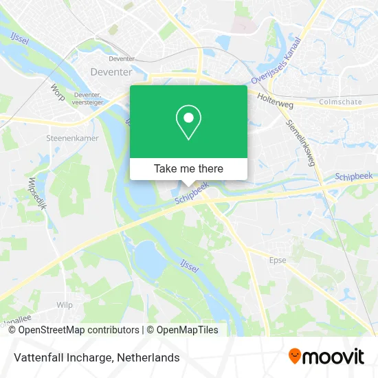 Vattenfall Incharge map