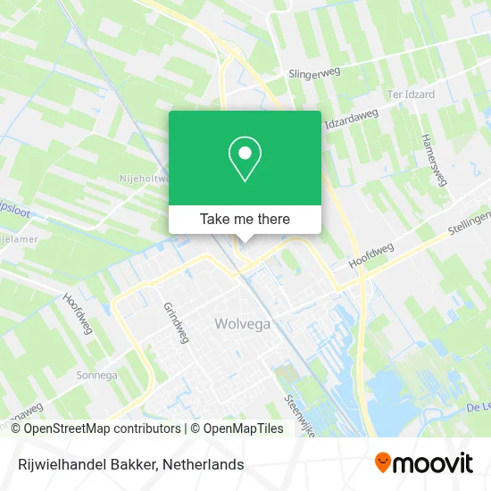 Rijwielhandel Bakker Karte