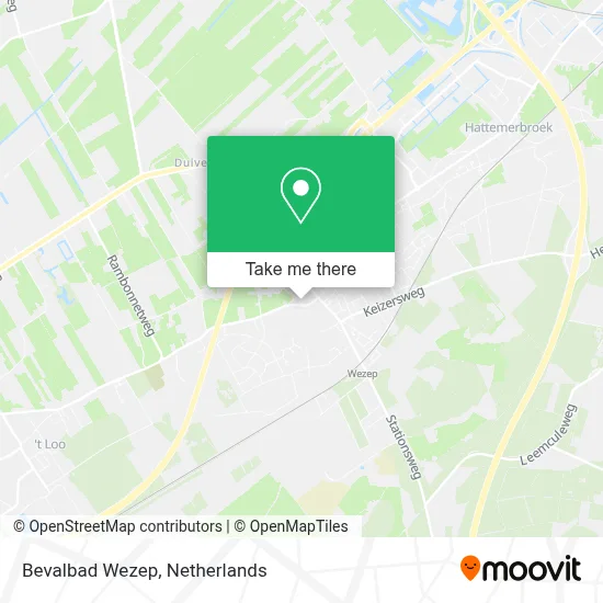 Bevalbad Wezep map