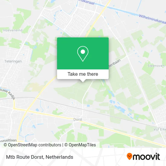 Mtb Route Dorst map
