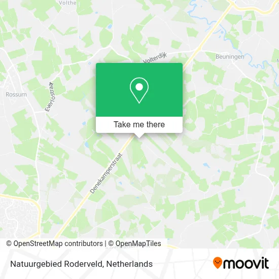 Natuurgebied Roderveld map