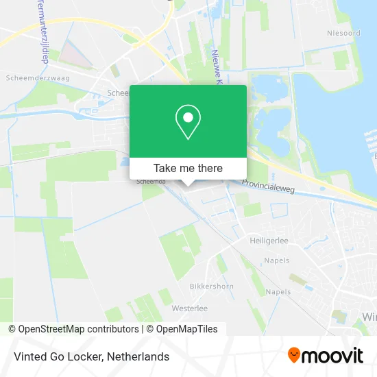 Vinted Go Locker map