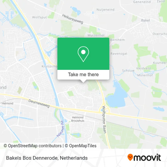 Bakels Bos Dennerode map