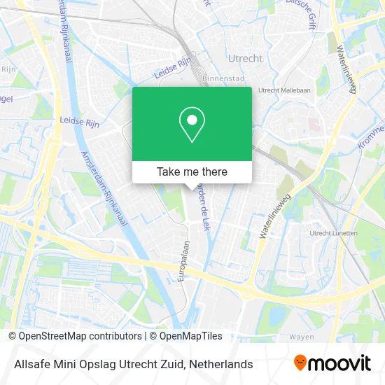 Allsafe Mini Opslag Utrecht Zuid Karte