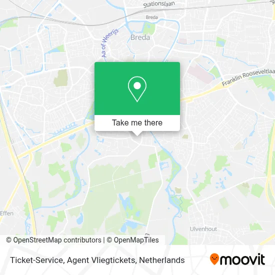Ticket-Service, Agent Vliegtickets map