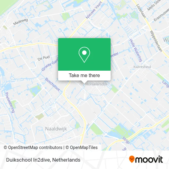 Duikschool In2dive map