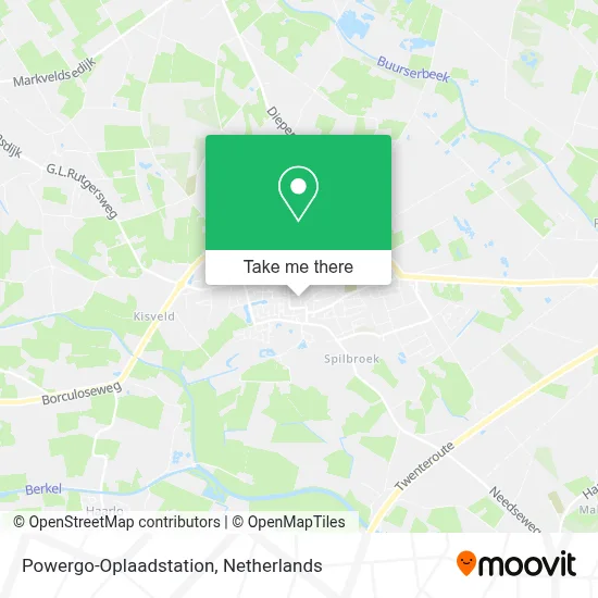 Powergo-Oplaadstation map