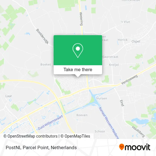 Postnl Pakketpunt map