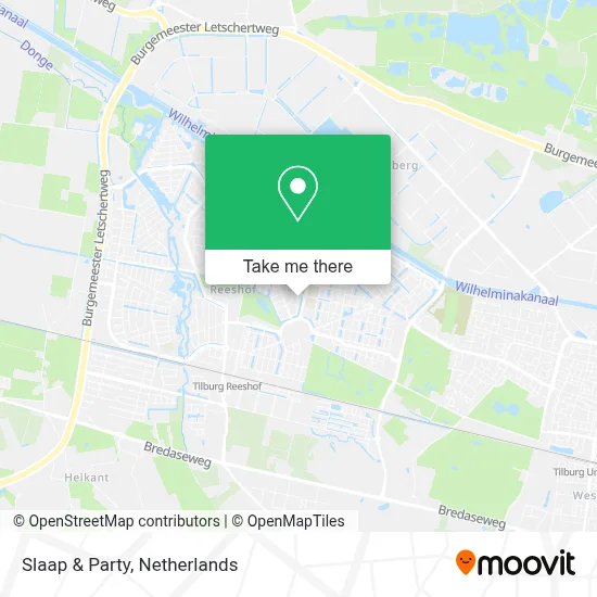 Slaap & Party map