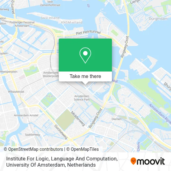 Institute For Logic, Language And Computation, University Of Amsterdam map