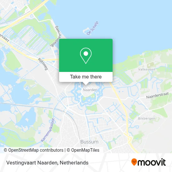 Vestingvaart Naarden map