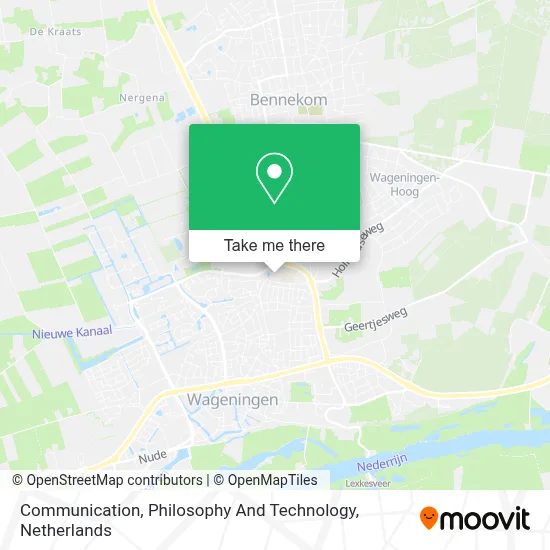 Communication, Philosophy And Technology Karte