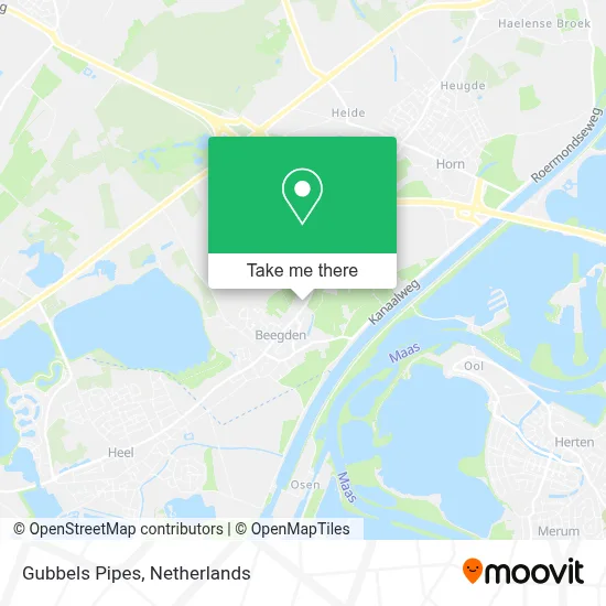 Gubbels Pipes map