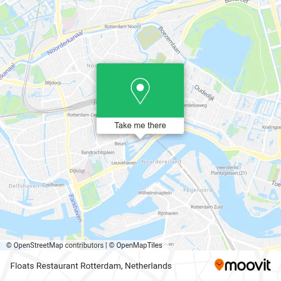 Floats Restaurant Rotterdam map
