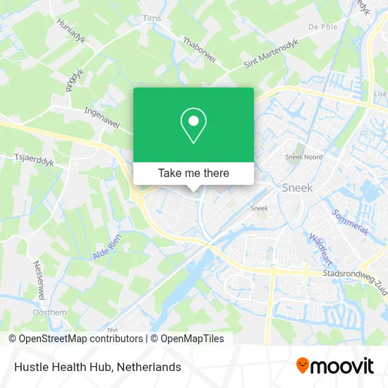 Hustle Health Hub map