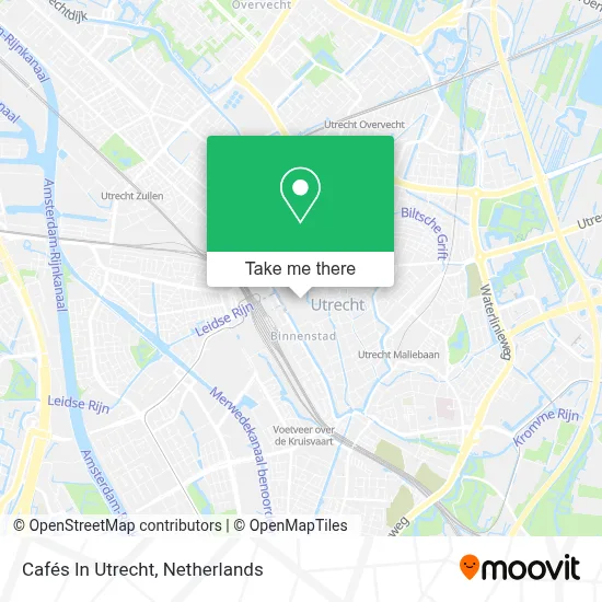 Cafés In Utrecht map