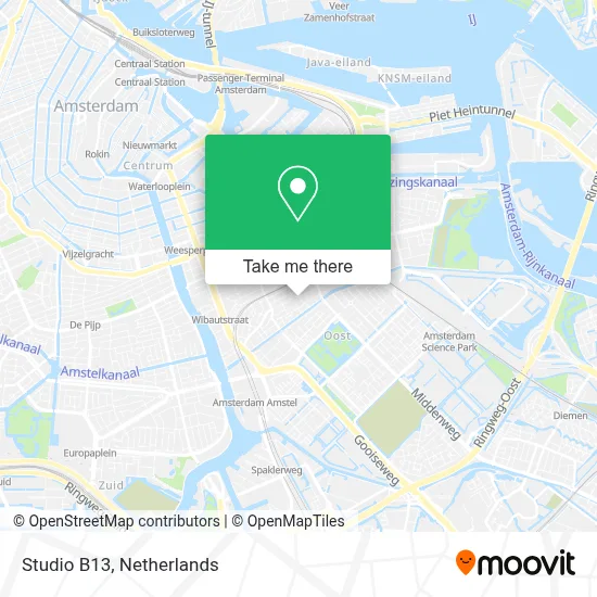 Studio B13 map