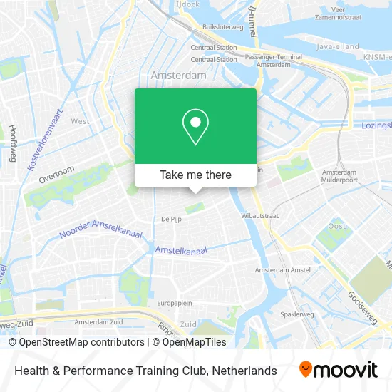 Health & Performance Training Club map
