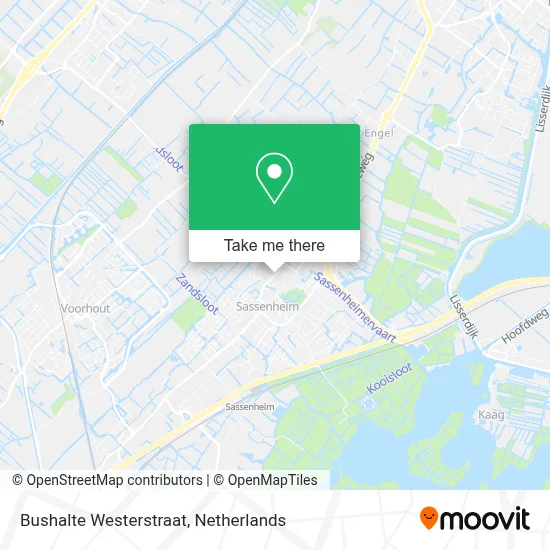 Bushalte Westerstraat map