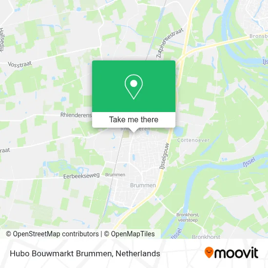Hubo Bouwmarkt Brummen map
